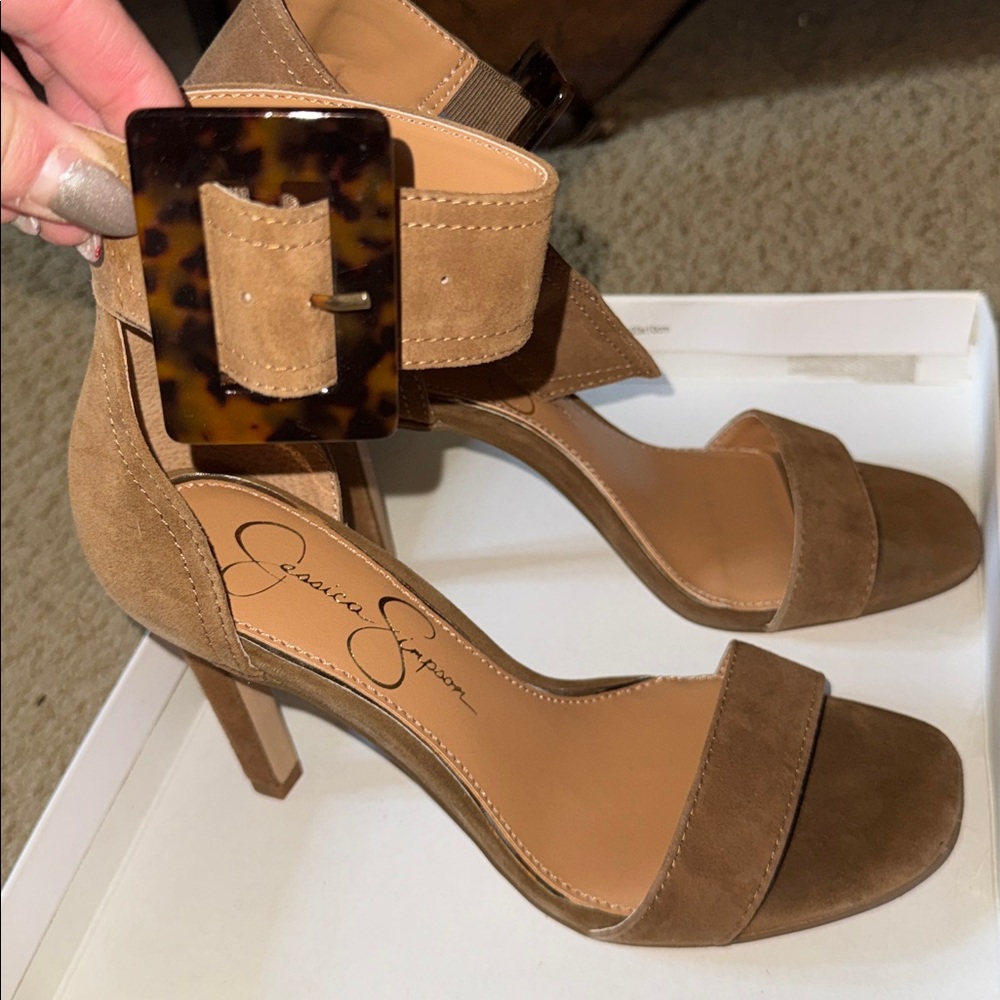 NIB Jessica Simpson Caytie Heel-Suede-NEVER WORN